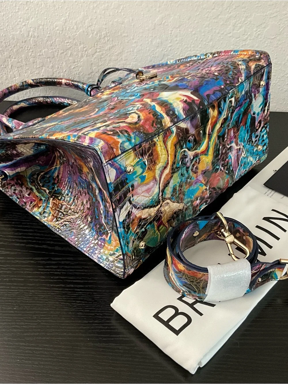 Brahmin Lg. Caroline EUPHORIA MELBOURNE W/Eye GORGEOUS COLORING